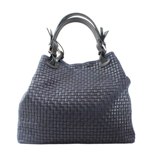 Tumesinine nahast käekott Tessa - Chicca Borse