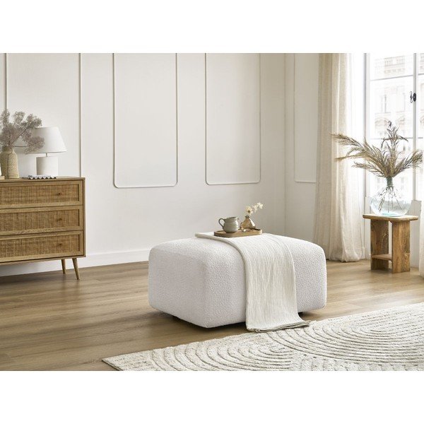 Valge bukleekangast jalatugi Tina - Bobochic Paris-image-1