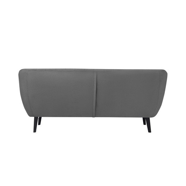 Šedá pohovka pro tři Mazzini Sofas Toscane, černé nohy-image-2