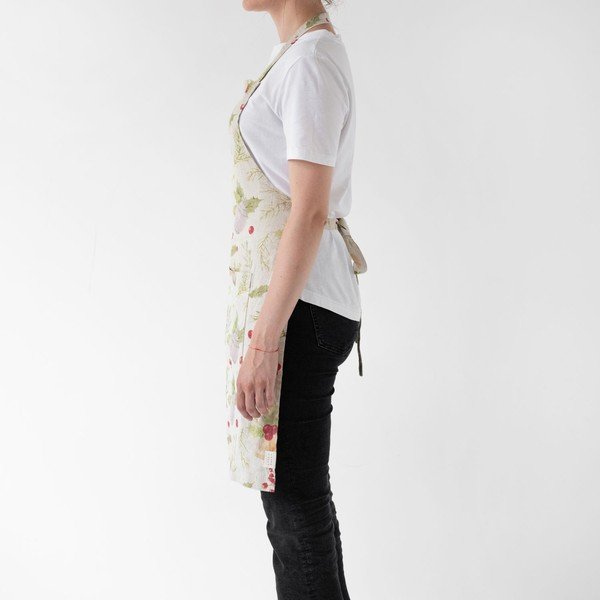 Jõulumotiividega linane põll 80 x 55 cm Daily Apron Jingle Bells - Linen Tales-image-1