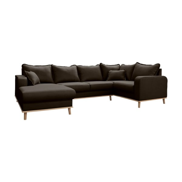 Must nurgas diivan (vasakpoolne nurk) Beata - Ropez-image-2