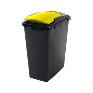 Kollane plastikust kate sorteeritud jäätmete prügikasti jaoks - Addis