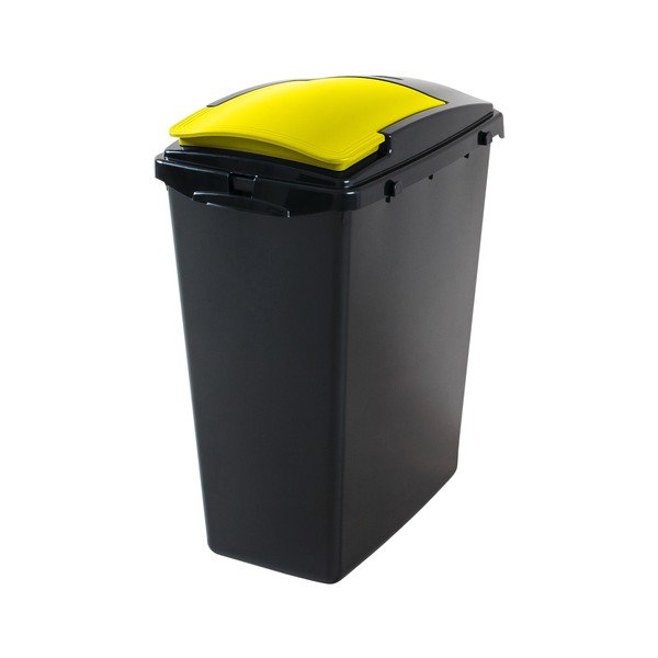 Kollane plastikust kate sorteeritud jäätmete prügikasti jaoks - Addis-image-1