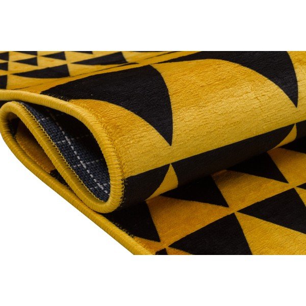 Kollane pestav vaip 200x100 cm - Vitaus-image-3