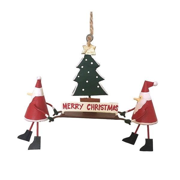 Jõulud rippuv ornament Santas with Christmastree - G-Bork