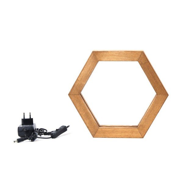 Dřevěné stolní svítidlo Honeybee-image-1