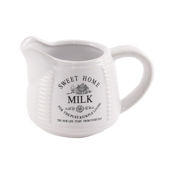 Valge keraamiline piimakann, 250 ml Sweet Home - Orion