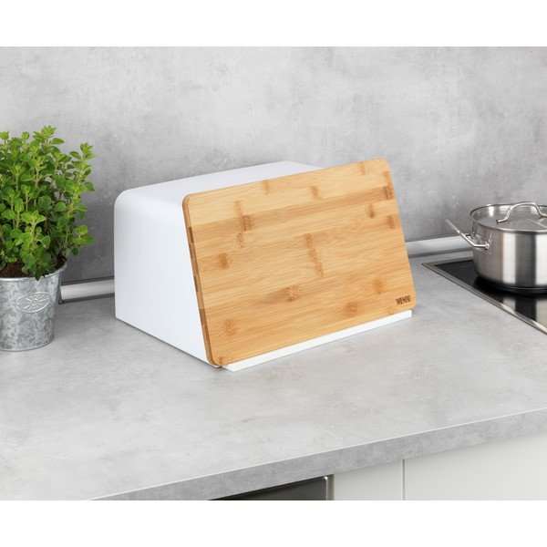 Valge leivakast bambusest kaanega Kubo - Wenko-image-4