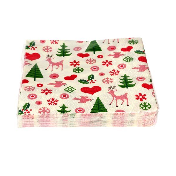 Salvrätikud komplektis 20 tk 25x25 cm 50s Christmas - Rex London