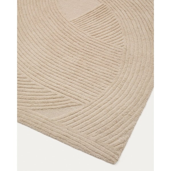 Kreem villane vaip 160x230 cm Domm - Kave Home-image-1