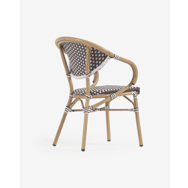 Pruun metallist-plastikust aiatool Marilyn - Kave Home-image-1