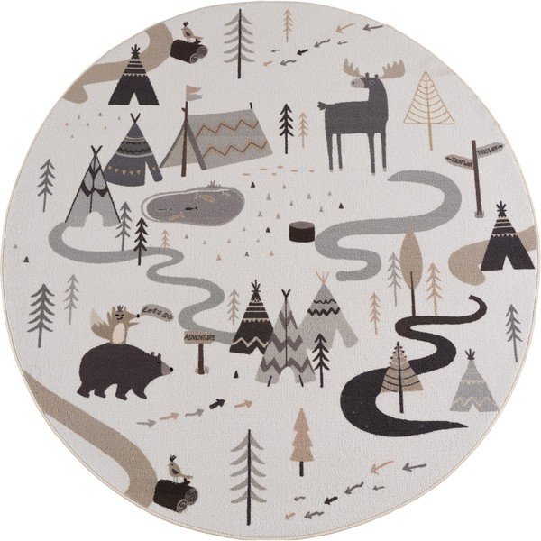 Kreemjas pestav lastevaip ø120 cm Coco 1135 - Ayyildiz Carpets