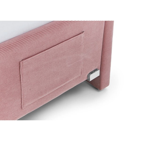 Roosa laste nurgavoodi 140x200 cm Cool - Meise Möbel-image-4