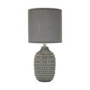 Hall keraamiline laualamp tekstiilist varjuga (kõrgus 30,5 cm) Points - Mauro Ferretti