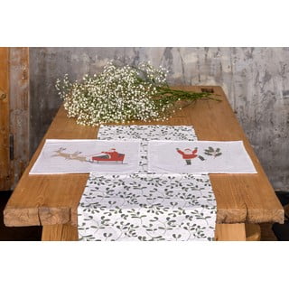 Puuvillane linik 40x140 cm Santa Likes Mistletoe - Butter Kings