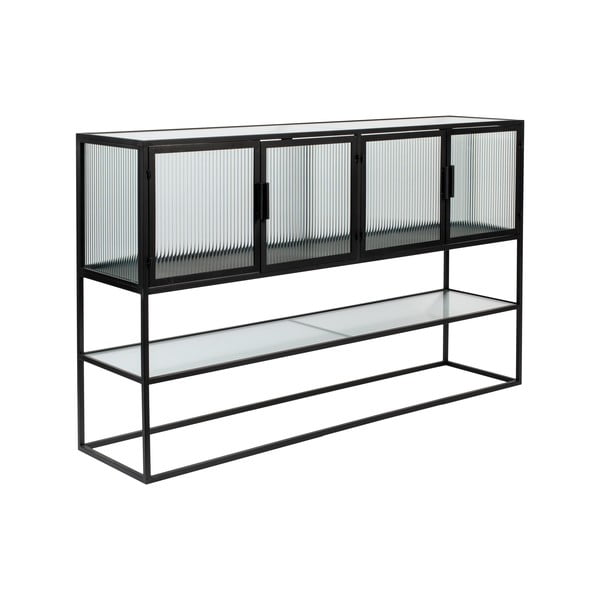 Must metallist vitriinkapp 150x90 cm Boli - Dutchbone-image-2