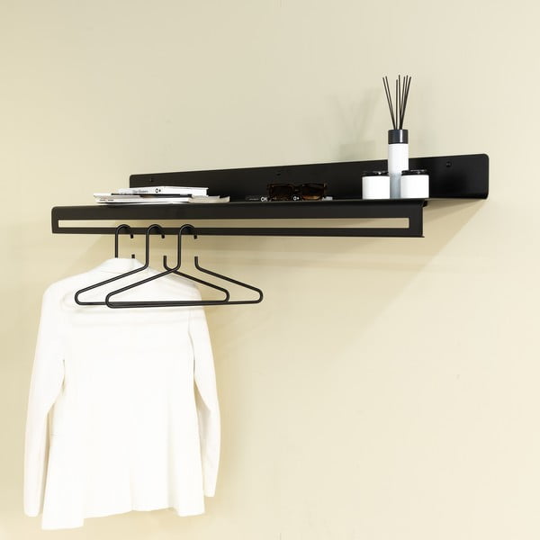 Must metallist seinanagi koos riiuliga Sway - Spinder Design-image-1