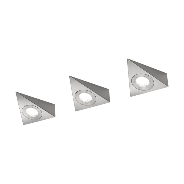 Metallist LED seinavalgusti hõbedast (pikkus 11 cm) Ecco - Trio
