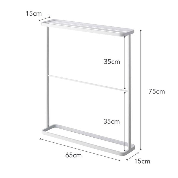 Valge rätikuhoidja Tower - YAMAZAKI-image-4