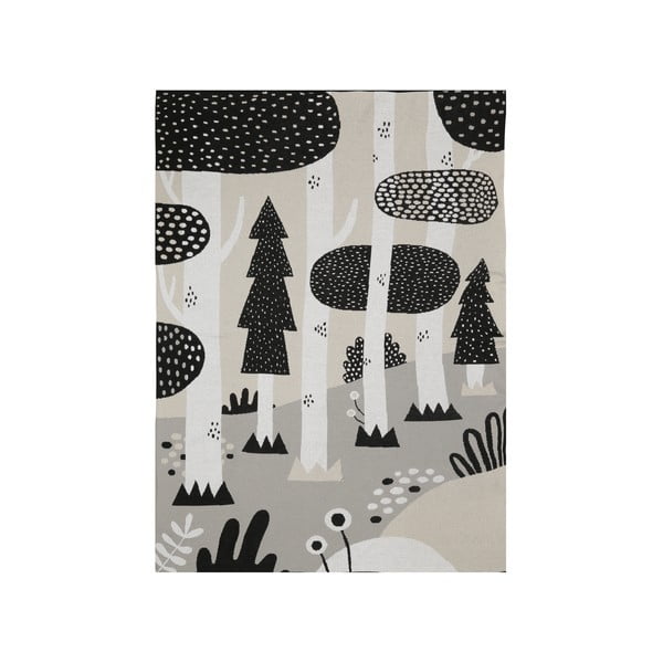 Must ja hall laste puuvillane voodipesu , 100 x 150 cm Magic Forest - Södahl