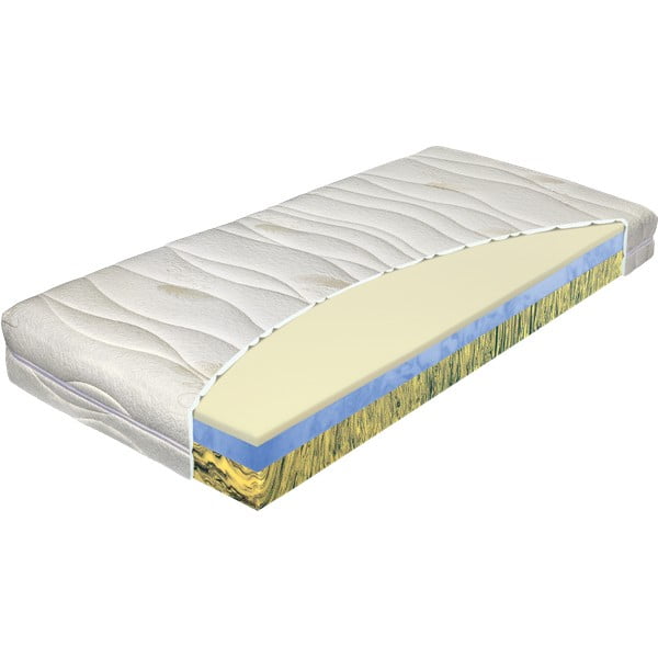 Kõva/pehme vahtplastist kahepoolne madrats 120x200 cm Camille - Materasso-image-1