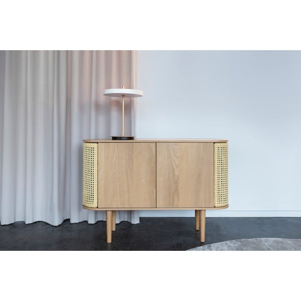 Must-valge dimmerdatav LED-lauavalgusti metallist varjuga (kõrgus 41,5 cm) Asteria Table - UMAGE-image-1