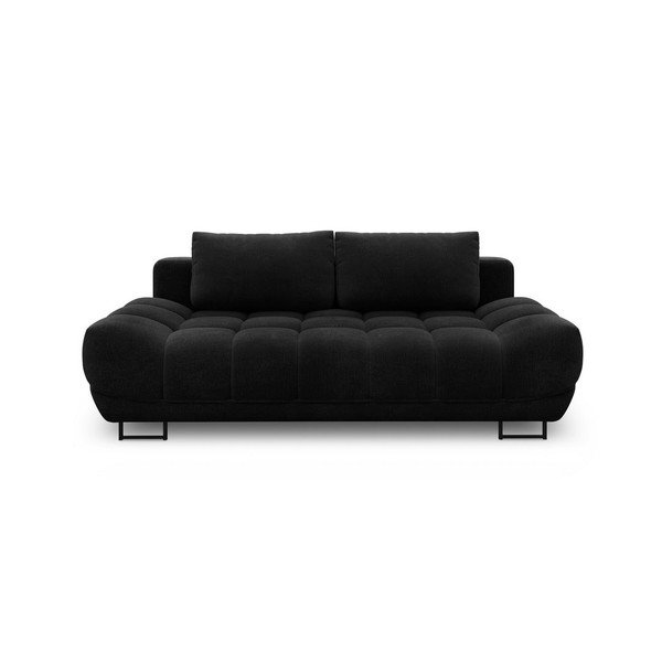 Černá třímístná rozkládací pohovka Windsor & Co Sofas Cumulus