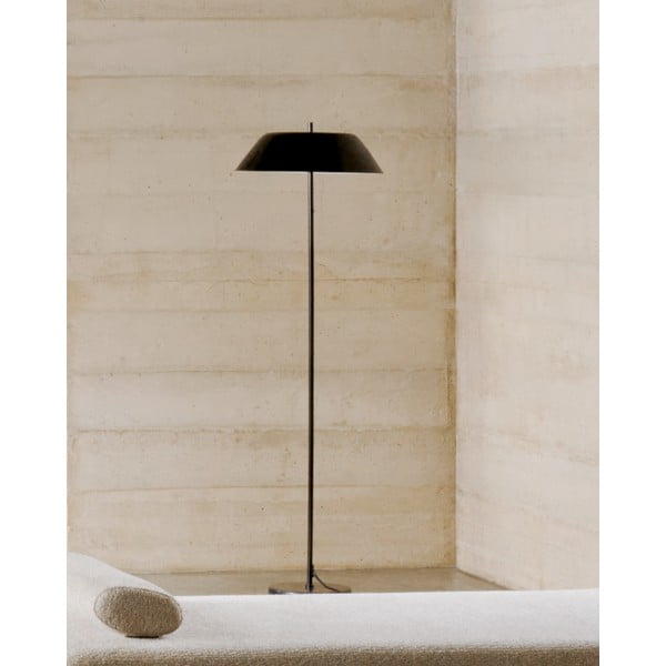 Must põrandavalgusti metallist varjuga (kõrgus 153 cm) Sayra - Kave Home-image-2