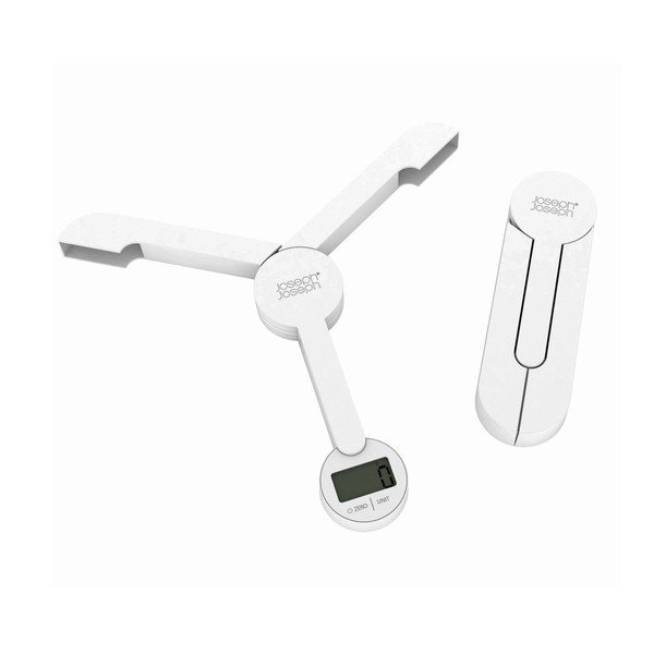 TriScale valge kokkuklapitav digitaalne köögikaal TriScale™ - Joseph Joseph