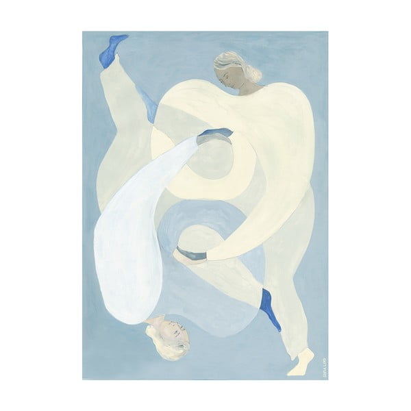 Plakat 70×100 cm Hold You - Blue – The Poster Club