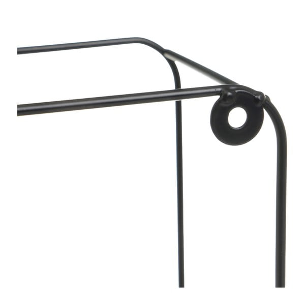 Must-puiduvärvi riiulid 2tk komplektis 21 cm - Casa Selección-image-1