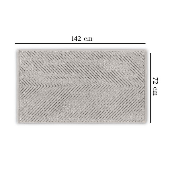 Helehall puuvillane vannirätik 142x76 cm Chevron - Foutastic-image-1