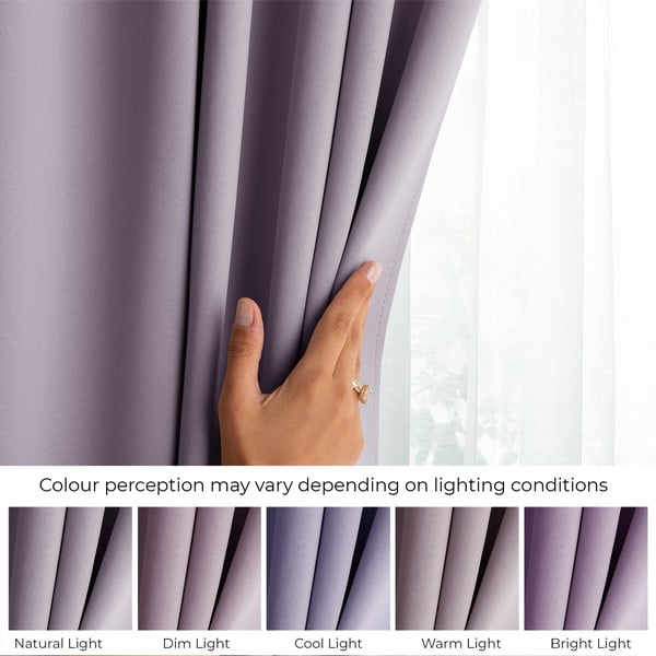 Vanaroosa pimendav termokardin 140x270 cm Pleat - Restilo-image-3