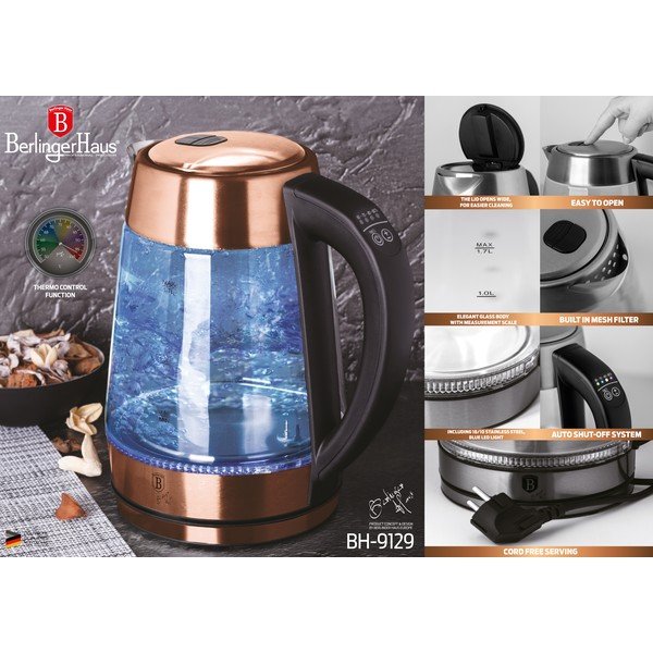 Veekeetja 1,7 l Rosegold Metallic Line - BerlingerHaus-image-4