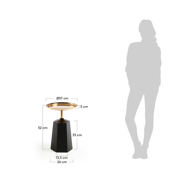 Must kohvilaud , ø 37 cm Plamp - Kave Home-image-4