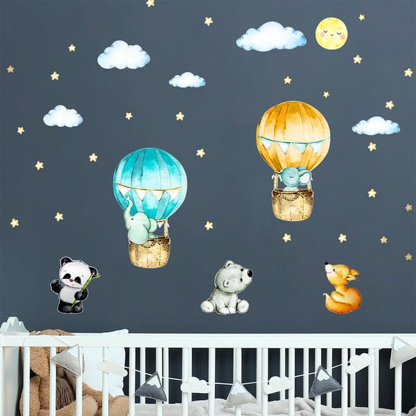 Laste seinakleebised Õhupallid ja tähed - Ambiance