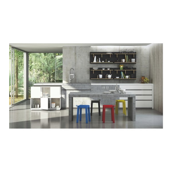 Musta värvi seinariiuli süsteem, laius 90 cm Bern - TemaHome-image-4