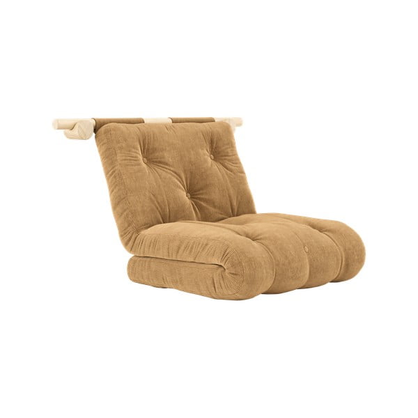 Helepruun velvetist tugitool Hooked - Karup Design