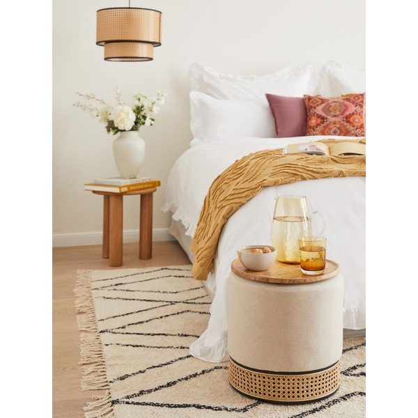 Beež pouf Mara - Westwing Collection-image-4