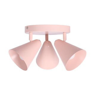 Heleroosa laevalgusti metallist varjuga 34x34 cm Amor - Candellux Lighting
