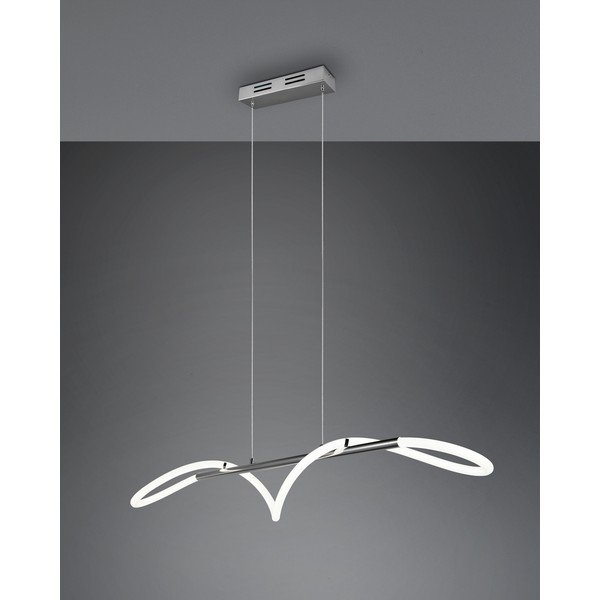 Metallist hämardatav LED-rippvalgusti hõbedases värvitoonis Argos - Reality-image-3