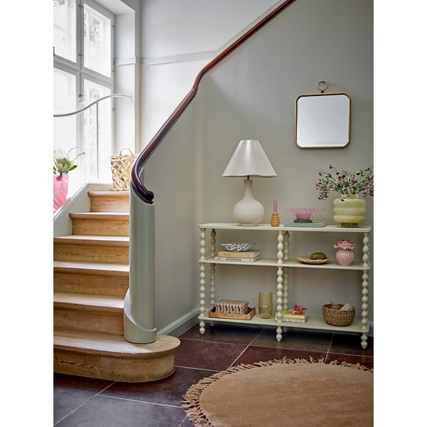 Kreem lauavalgusti tekstiilist varjuga (kõrgus 60 cm) Heide - Bloomingville-image-3