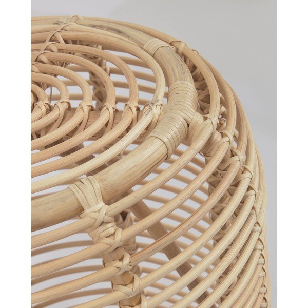 Rotangist ümmargune abilaud ø 45 cm Kohana - Kave Home-image-3