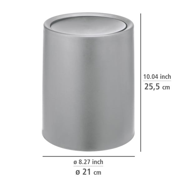 Hall plastikust prügikast 6 L Atri - Wenko-image-3