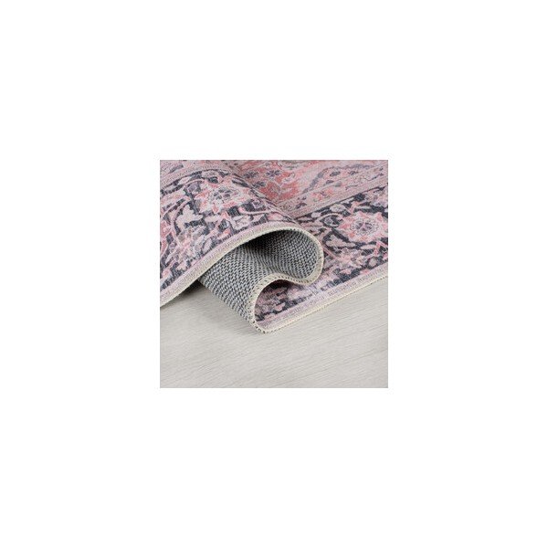 Roosa pestav ümmargune vaip ø 180 cm FOLD Somerton - Flair Rugs-image-3