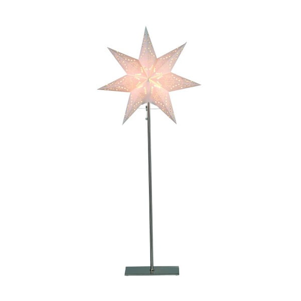 Krémová svítící hvězda se stojanem Best Season Sensy Mini, 83 cm