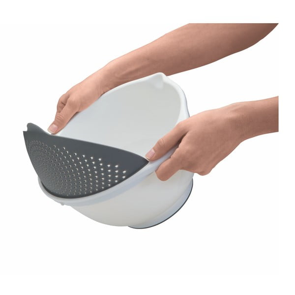 Valge kauss sõelaga 2in1 , Ø 28 cm - Metaltex-image-1