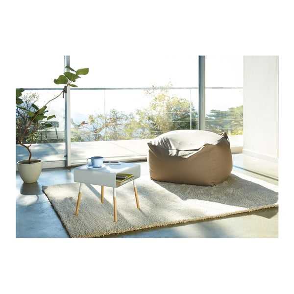 Valge kohvilaud, kõrgus 35 cm Plain - YAMAZAKI-image-1