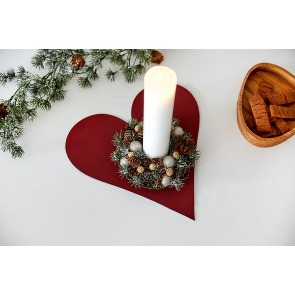 Öko-nahast lauamatt 30x30 cm Heart Nupo - LIND DNA-image-2