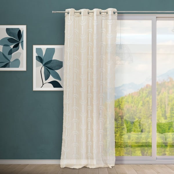 Beež kardin 140x260 cm Relief Arch - Casa Selección-image-1